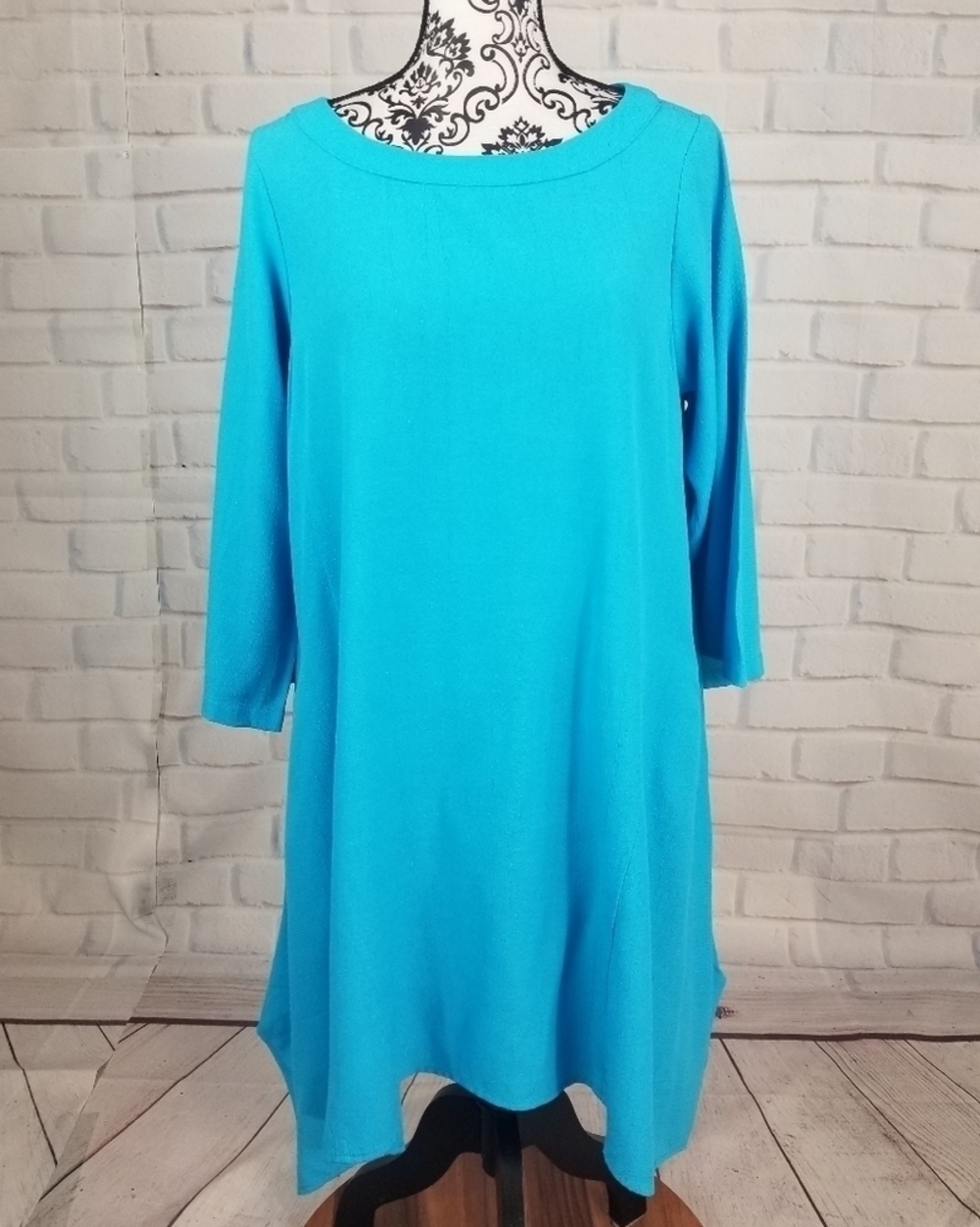 Linea sz small long sleeve pullover dress pockets